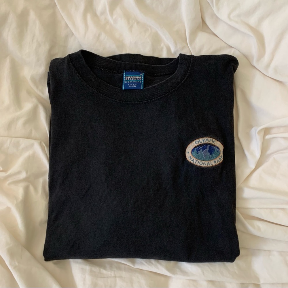 Black Olympic National Park Patch/Graphic Tee